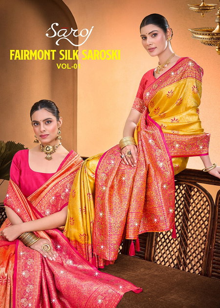 Fairmont Silk Saroski Vol 1 By Saroj Kanjivaram Silk Saree Wholesale Online